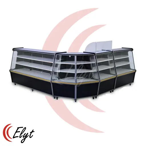 Balcão metálico para área de vendas