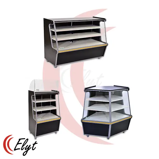 Balcão metálico para área de vendas