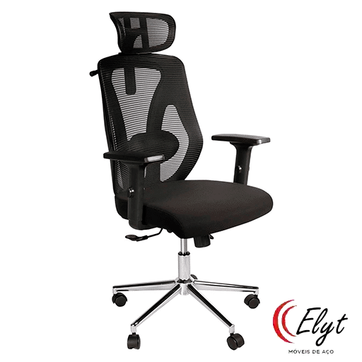 Cadeira Secretária Ergonômica com Suporte Lombar