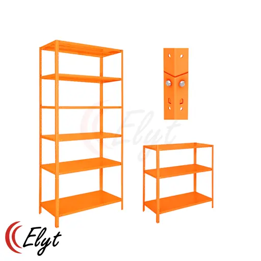 Estante metálica para acervo de livros